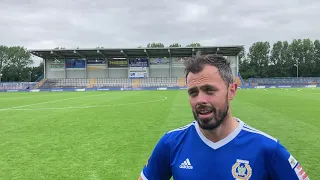 Curzon Ashton player/coach Craig Mahon post match thoughts after Stockport County defeat.