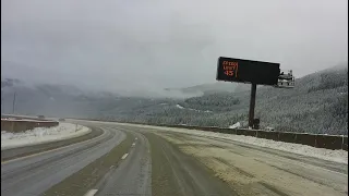 SNOQUALMIE PASS TO STAMPEDE PASS TURN AFTER STORM OF NIGHT BEFORE