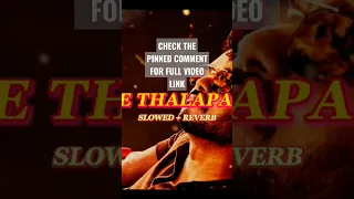 Thee thalapathy song slowed Reverb | varisu movie #shorts #new #trending #latest #thalapathy