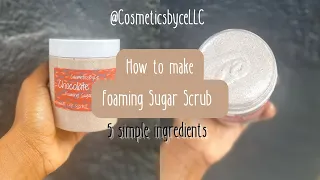 How to make Foaming Sugar Scrub | 5 simple ingredients | Step by Step |