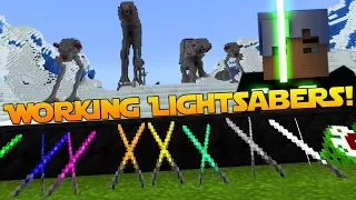 Working LIGHTSABERS In Minecraft! [Xbox One / MCPE / Win 10] Better Together 1.2.3 Mod / Add On!