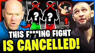 BREAKING! Dana White CANCELS UFC fights, Khamzat Chimaev GOES OFF on Nate Diaz FOOTAGE, Joe Rogan