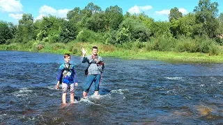 Первый голавль сына! Рыбалка с ночевкой - большое рыболовное путешествие! Рыбалка с сыном