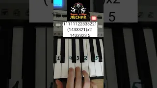 Король и шут- Лесник на пианино 🎹 Обучение