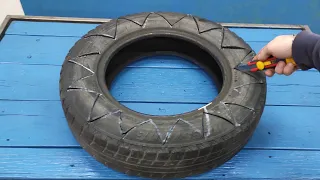 Secret of the old car wheel! A brilliant idea with your own hands!