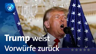 Nach Anklage: Ex-Präsident Trump weist Vorwürfe zurück