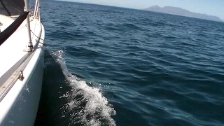 Return sail from Club Mykonos, Langebaan.