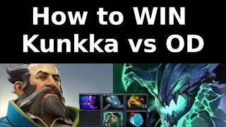 How to WIN as Kunkka vs OD (7.34d Game Review)