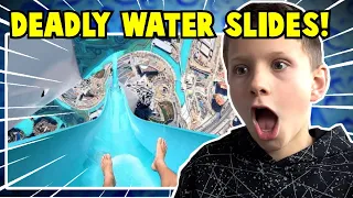 TOP 10 MOST DANGEROUS WATER SLIDES REACTION