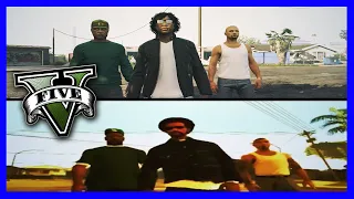 Grand Theft Auto : San Andreas Trailer | GTA 5 REMAKE (Side by Side)