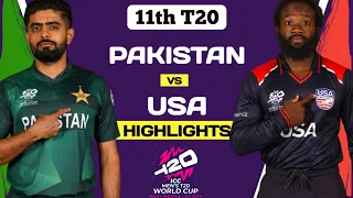 Pakistan vs USA T20 World Cup Highlights 2024 | Pakistan vs USA Super Over T20 World Highlights