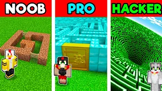 MINECRAFT: LABERINTO NOOB vs PRO vs HACKER 😱😂 ACENIX vs INVICTOR vs RIUS