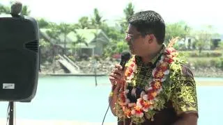 Fijian Tourism Minister Aiyaz Sayed-Khaiyum launches new submersible vessel "SeaView".