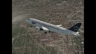 LOT Airlines Airbus A320 DANGEROUS Landing at Dublin Airport