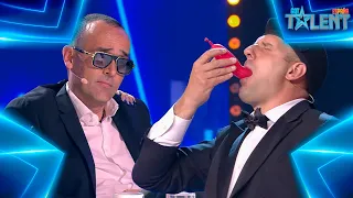 This magician WHO DOESN'T TALK swallows a BALLOON | Auditions 1 | Spain's Got Talent 7 (2021)