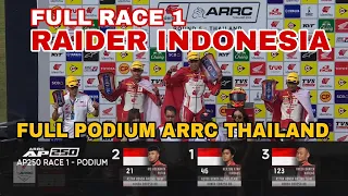 FULL RACE ARRC Thailand Indonesia Sapu Bersih Podium | HERJUN ATNA FIRDAUS Juara ARRC Race 1