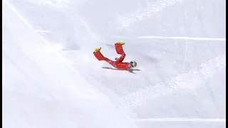 High Speed Ski Crash from the 245kmh start analysed