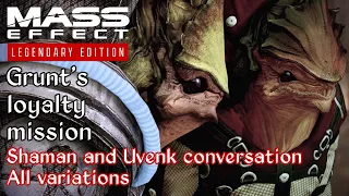 Mass Effect 2 - Grunt: Rite of Passage - Clan Urdnot shaman conversation - All variations