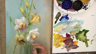 Daffodil Sunrise: Painting Spring Flowers