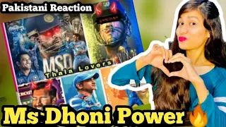 Pakistani Reaction on Ms Dhoni Full Attitude🔥😈 || Captain Cool MS Dhoni || Indian Cricket