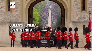 Queen's funeral events end at Windsor Castle