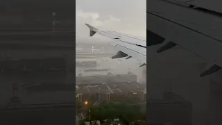 Frankfurt Airport Fly-By During Stormy Conditions - Lufthansa A321! #Shorts