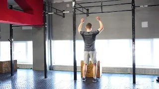 Spine extension on the bar / rings  "Plumb" / Alexander Afonin