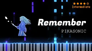 PIKASONIC - Remember | Piano Tutorial + Sheet Music