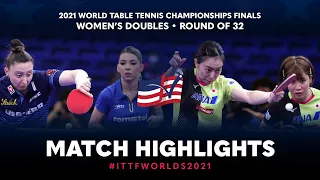 Bernadette S./Sofia P. vs Miu H./Kasumi I. | 2021 World Table Tennis Championships Finals | WD | R32