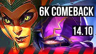 CASSIOPEIA vs KENNEN (TOP) | 6k comeback, 1600+ games | KR Grandmaster | 14.10