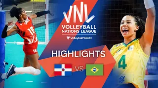 🇩🇴 DOM vs. 🇧🇷 BRA - Highlights Week 1 | Women's VNL 2022