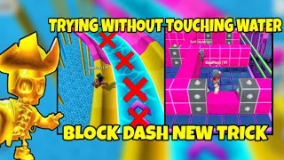 🥶 TRYING  SUPER SLIDE WITHOUT TOUCHING WATER CHALLENGE | AND BLOCK DASH NEW TRICK