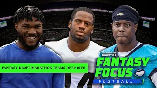 Fantasy Draft Marathon breakdown + Late round targets, & pre-season standouts | Fantasy Focus Live!