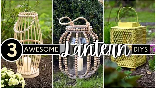 AMAZING LANTERN DIYS | High End Inspired | Easy Candle & Lamp Decor