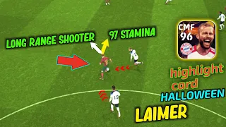 Laimer highlight card with 97 boosted stamina review - Efootball 2024 mobile