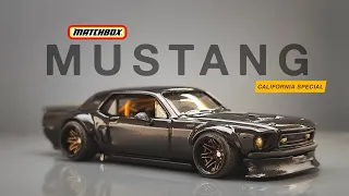 Custom 1968 Ford Mustang California Special Matchbox - Blacked Out & Lowered!