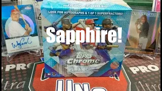 2020 Topps Sapphire Chrome Update Hobby Box 1 Auto & 1 Parallel Per Box 8 Packs 4 Cards Per Pack!