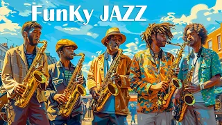 Funky Jazz Saxophone 🎷 Uplifting Instrumental Music for Good Vibes