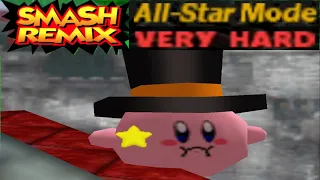 Smash Remix - All Star Mode Gameplay with Magic Hat Kirby (VERY HARD)