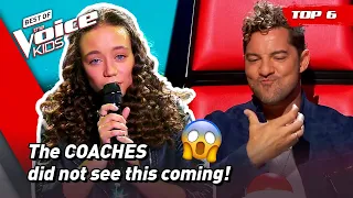 Unbelievable UNIQUE VOICES in the Blind Auditions of The Voice Kids! 😱  | Top 6