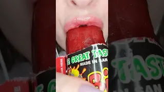 ASMR Fail 😫 Big Tex Chamoy Pickle 🥒  #youtubepartner