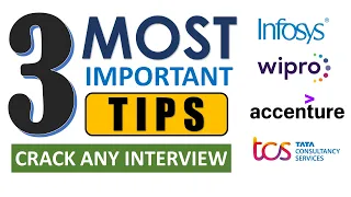 3 Best Tips to crack Infosys,TCS,Wipro..| Interview Success in First Attempt| Interview Preparation