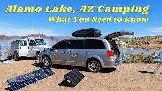 Everything You Need to Know About Boondocking at ALAMO LAKE, AZ | Van Life Camping Tips