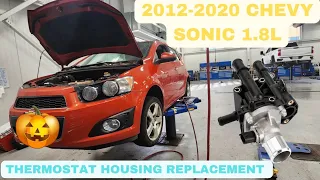 2012-2020 Chevy Sonic 1.8L thermostat housing replacement