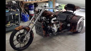 This V8 powered Trike came in to get polished back to new condition