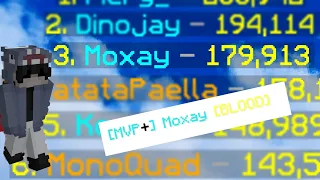 [#3 LEADERBOARD PLAYER] Moxay Cheating in Capture the Wool | Hypixel