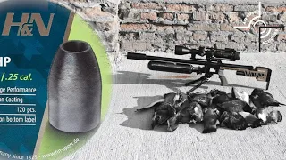 Destroying Pigeons with .25 cal Slugs HP