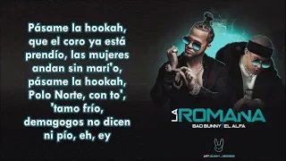 Bad Bunny, El Alfa - La Romana (Letra Oficial) X 100PRE