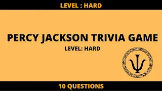 General Percy Jackson Trivia Quiz (Hard)