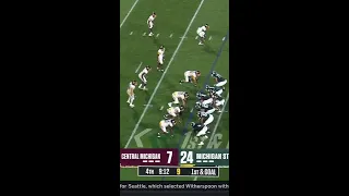 Maliq Carr Grabs a Spartan Touchdown vs. Central Michigan | Michigan State Football